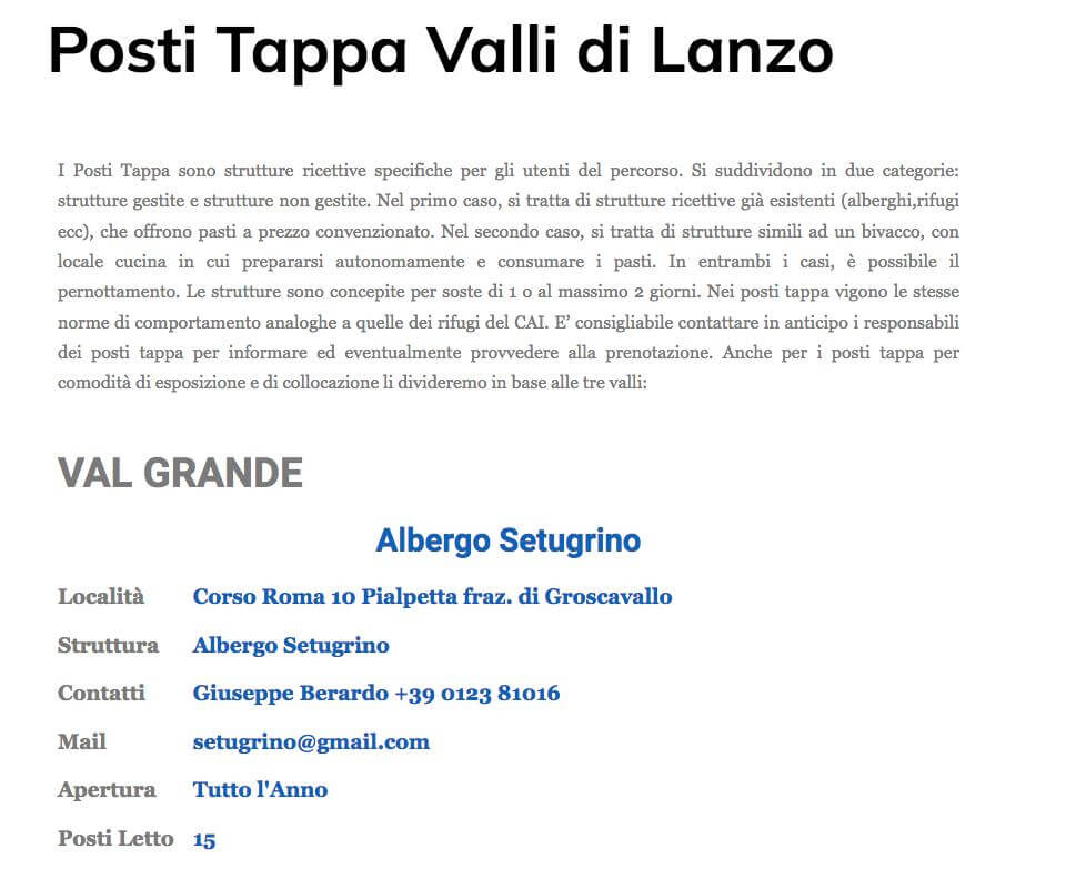 Posti Tappa